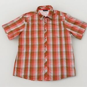 Arc'teryx Red and Brown Plaid Men's Shirt
